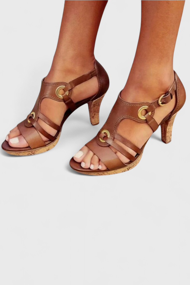 Gisèle Sandalias Elegantes y Cómodas con Tacón