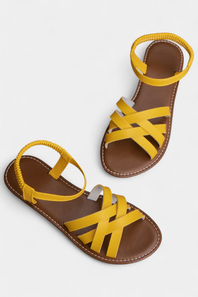 Sandalias Planas Romee con Tiras y Confort Duradero
