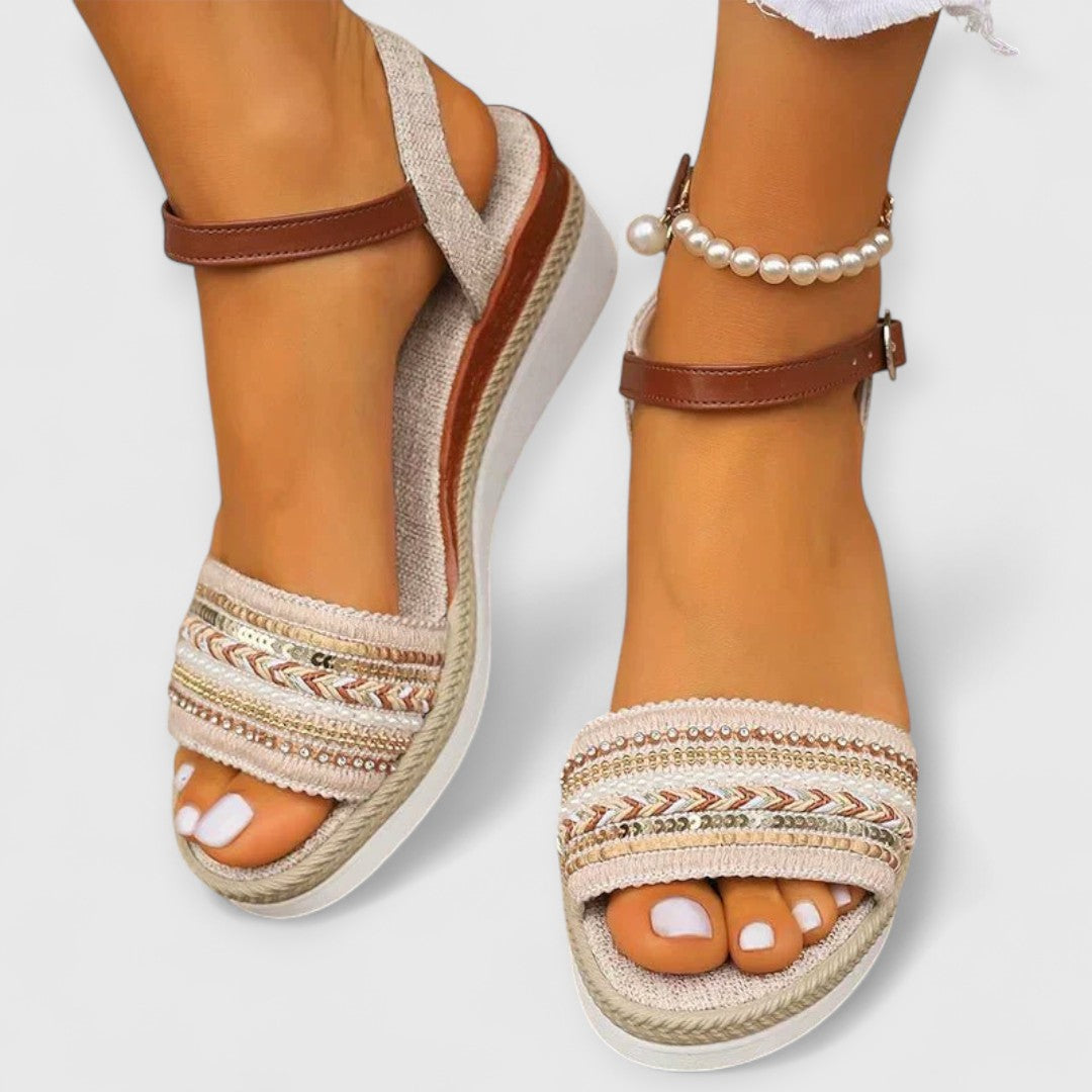 Miona Sandalias de Estilo Náutico