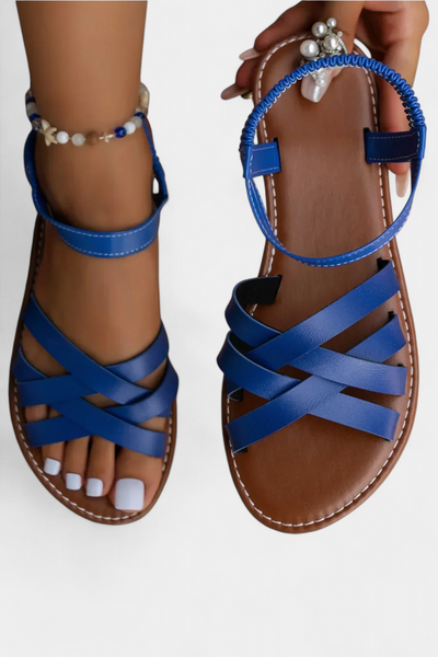 Sandalias Planas Romee con Tiras y Confort Duradero