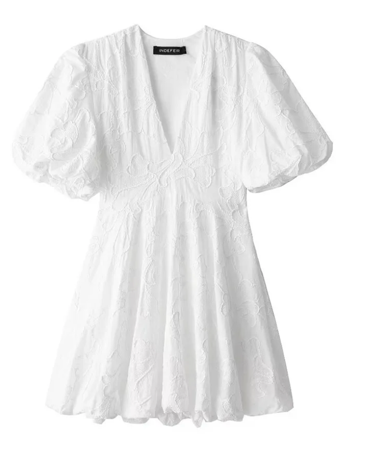 Soreli™ Vestido Nola con Flores Bordadas