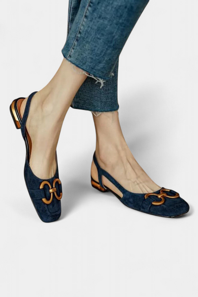 Alma Mocasines Slingback de Punta Cuadrada