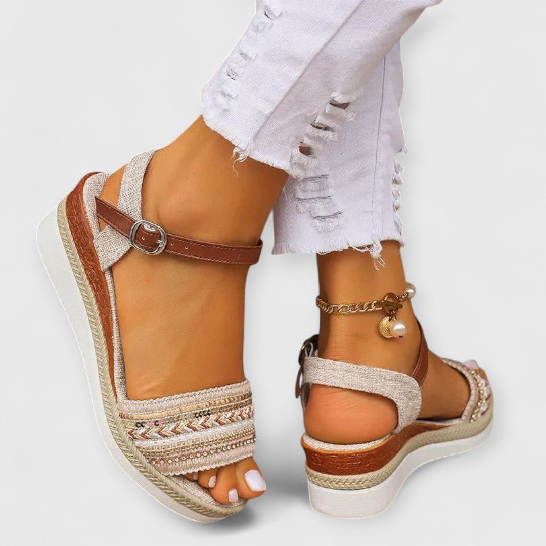 Miona Sandalias de Estilo Náutico