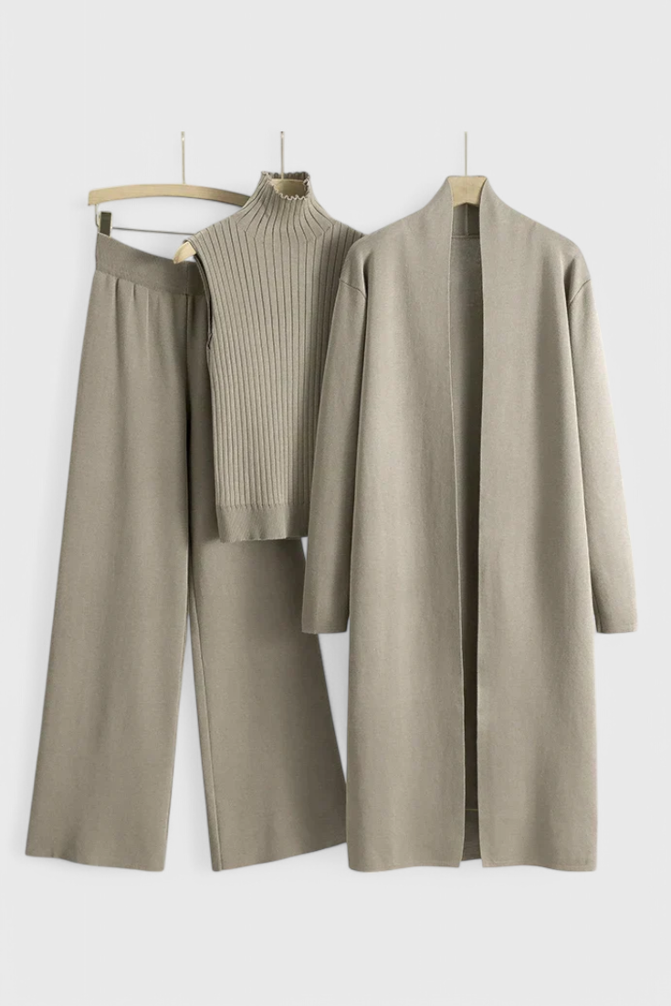 Conjunto de Punto de 3 Piezas Mahalia