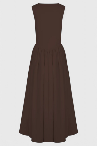 Vestido Midi Verona con Escote Cuadrado