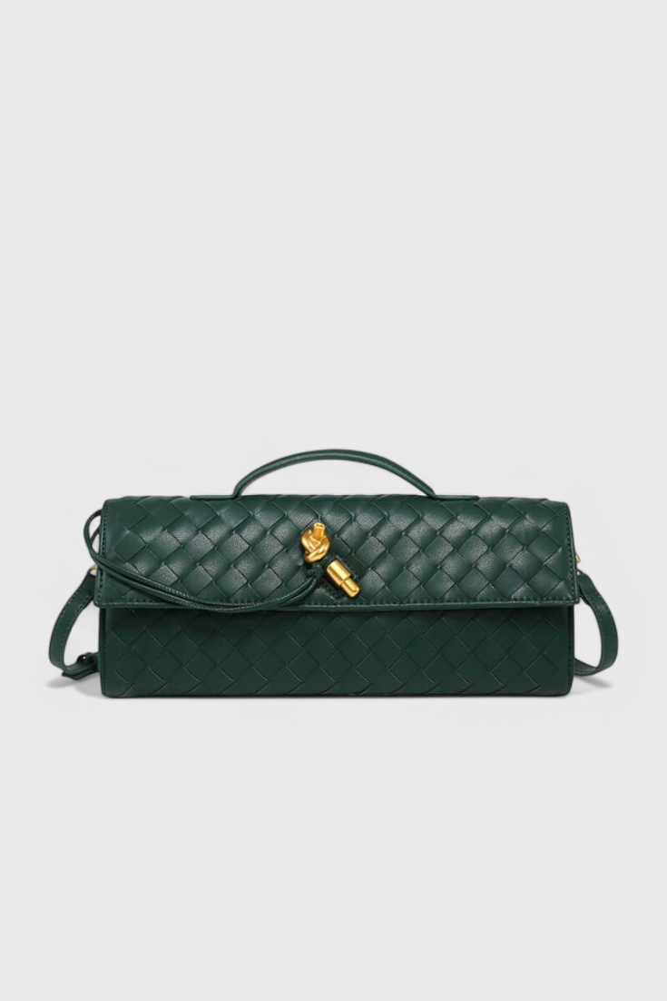 Clutch Melanie con Elegante Detalle de Nudo Dorado