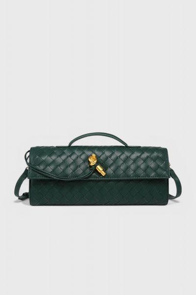 Clutch Melanie con Elegante Detalle de Nudo Dorado