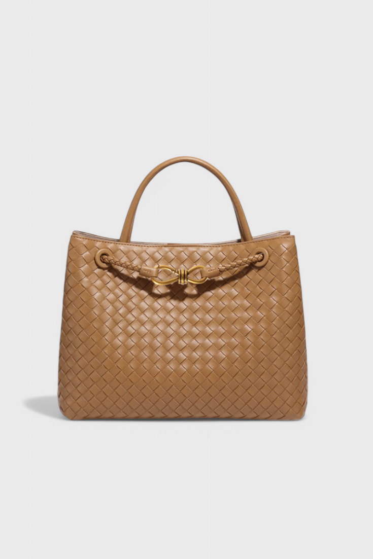 Bolsa Diaria Tejida en Color Índigo