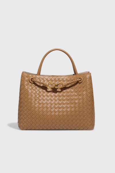 Bolsa Diaria Tejida en Color Índigo