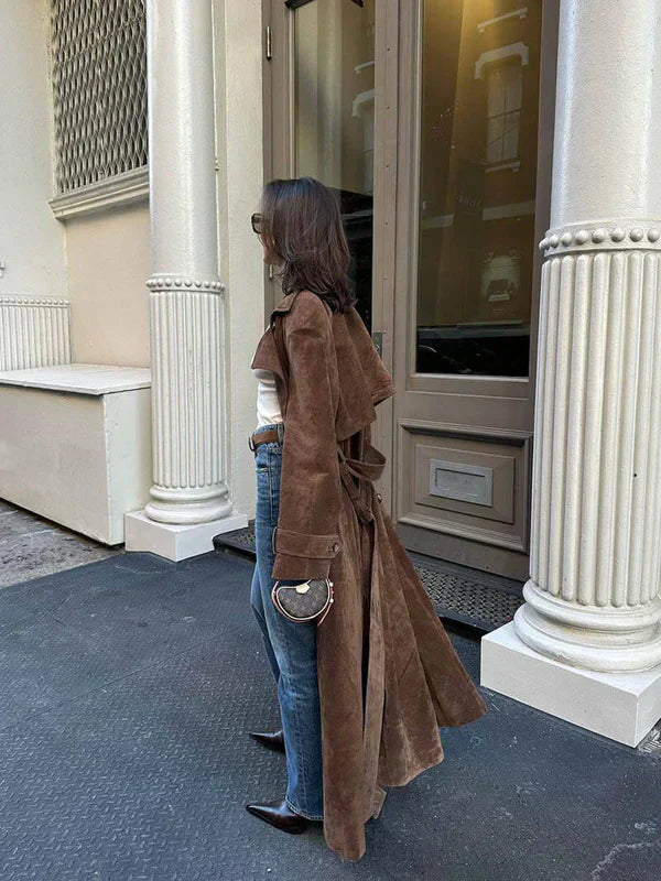 Musa™ | Abrigo Trench de Ante