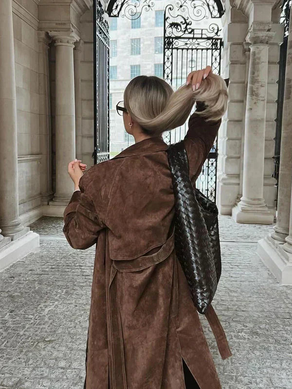 Musa™ | Abrigo Trench de Ante