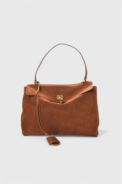 Bolso de Hombro de Ante Henna