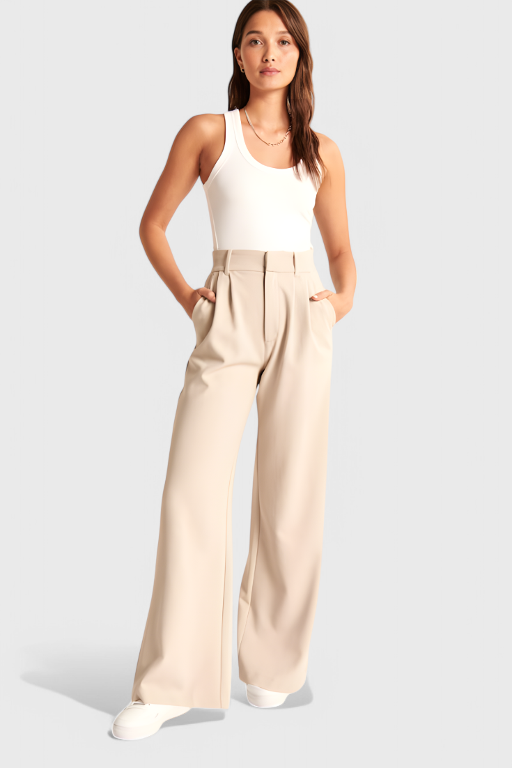 Tinashe Pantalones de Pierna Ancha a Medida
