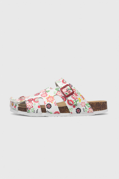 Neya Zuecos de Corcho con Hebilla y Plantilla Confortable