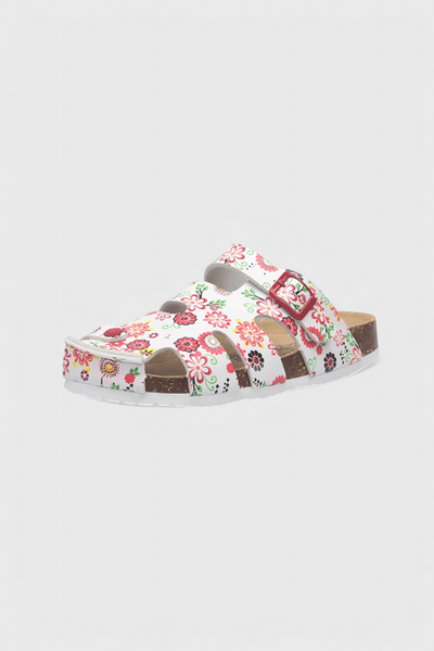 Neya Zuecos de Corcho con Hebilla y Plantilla Confortable