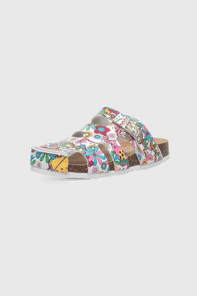 Neya Zuecos de Corcho con Hebilla y Plantilla Confortable