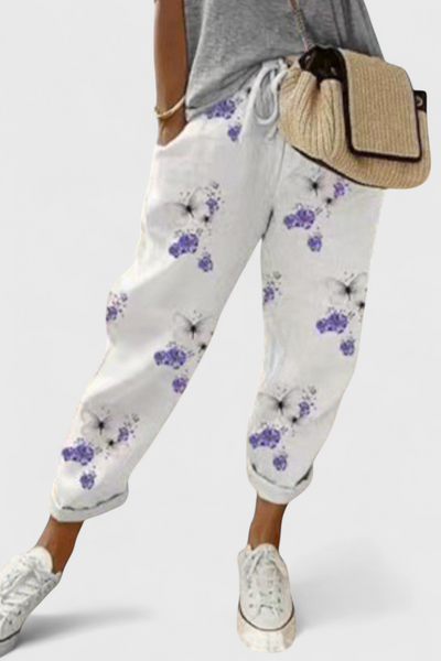 Alba Pantalones Anchos de Cintura Alta