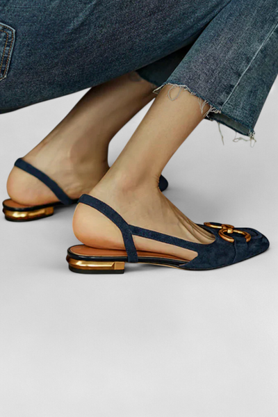 Alma Mocasines Slingback de Punta Cuadrada