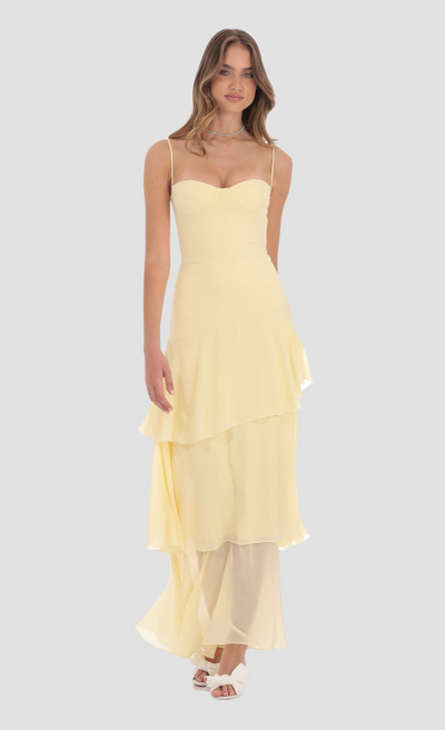 Solerina™ Vestido Maxi en Capas