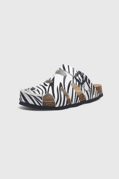Neya Zuecos de Corcho con Hebilla y Plantilla Confortable