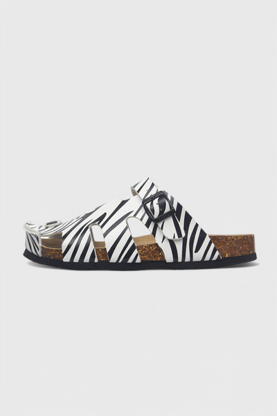 Neya Zuecos de Corcho con Hebilla y Plantilla Confortable