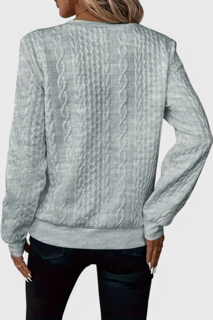 Suave Jersey de Punto Zoey con Cremallera