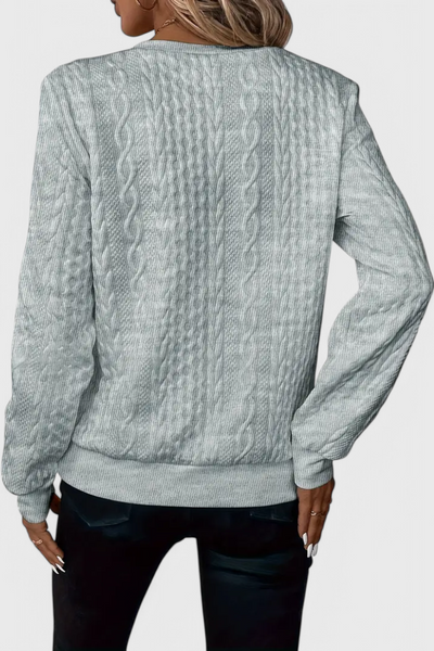 Suave Jersey de Punto Zoey con Cremallera