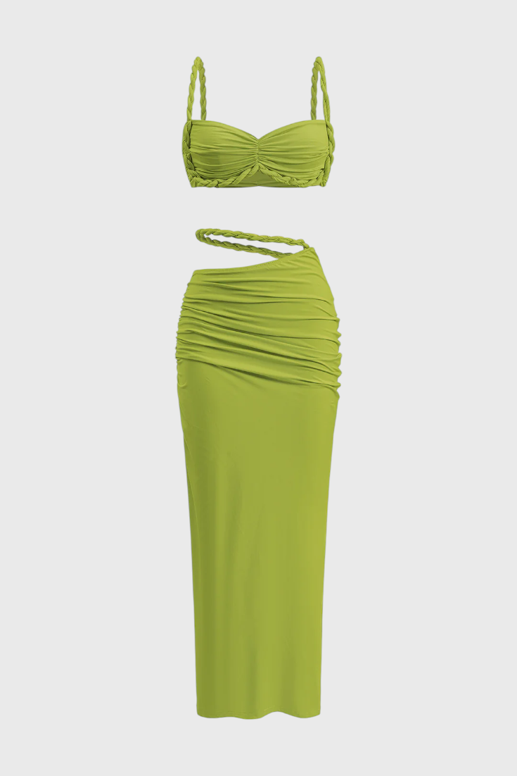 Conjunto Estela de Falda Sin Espalda
