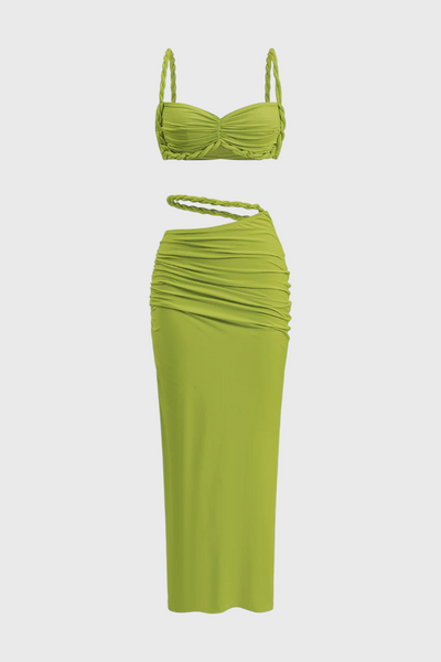 Conjunto Estela de Falda Sin Espalda