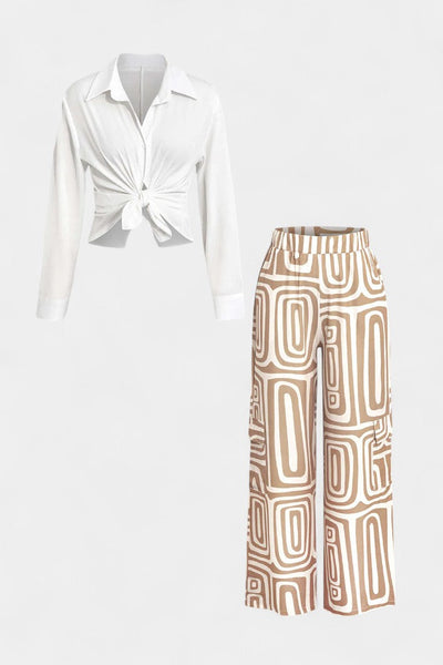 Conjunto de Dos Piezas Calla con Manga Larga