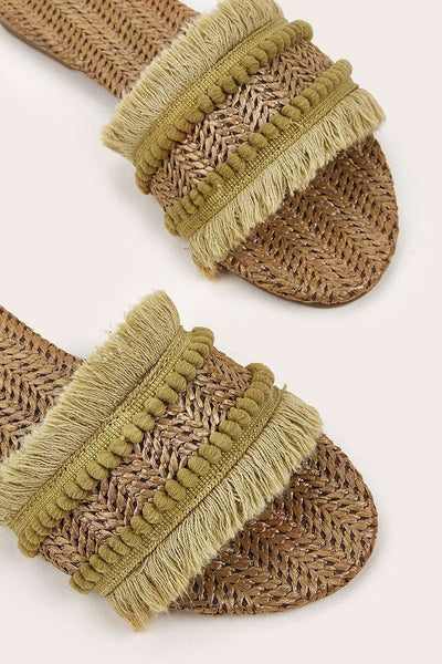 Zapatillas con Detalles de Flecos