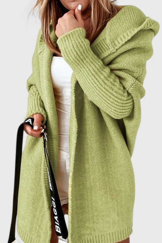 Cárdigan Oversized de Punto con Capucha Lovisa