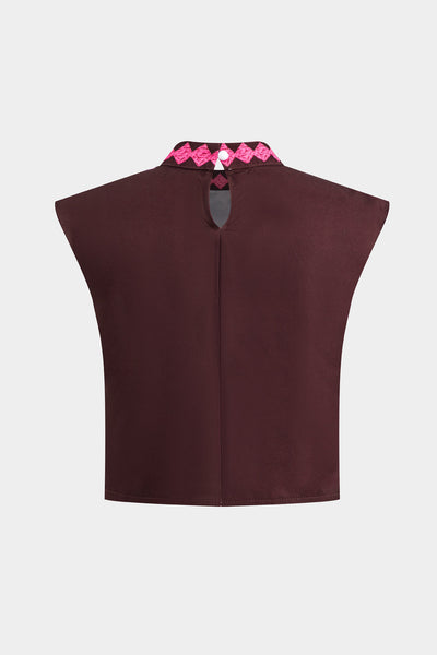 Sloan Conjunto de Top y Falda Cortada Palmera de Coco