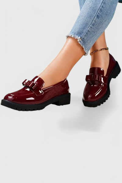 Zapatillas Zinnia con Lazo y Tacón de Bloque