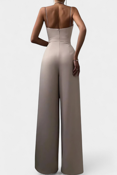 Romily Mono Elegante con Tirantes y Pierna Ancha