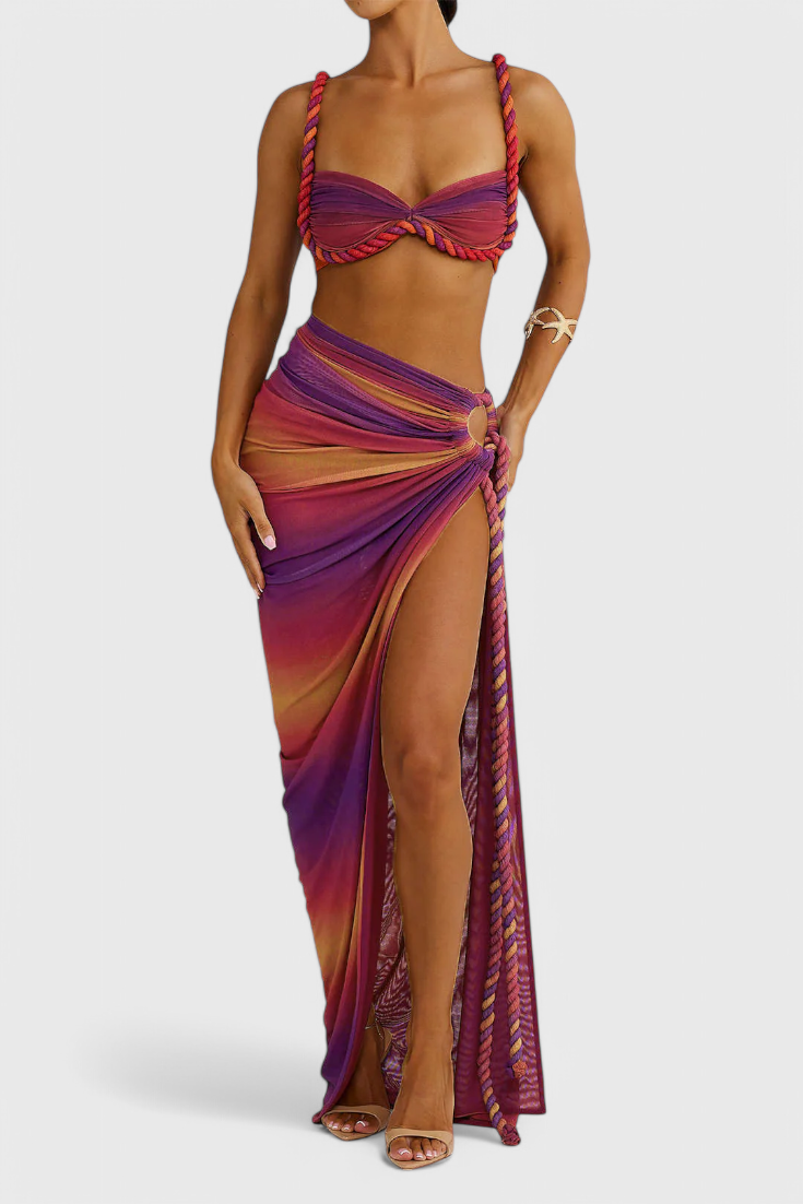 Conjunto Estela de Falda Sin Espalda