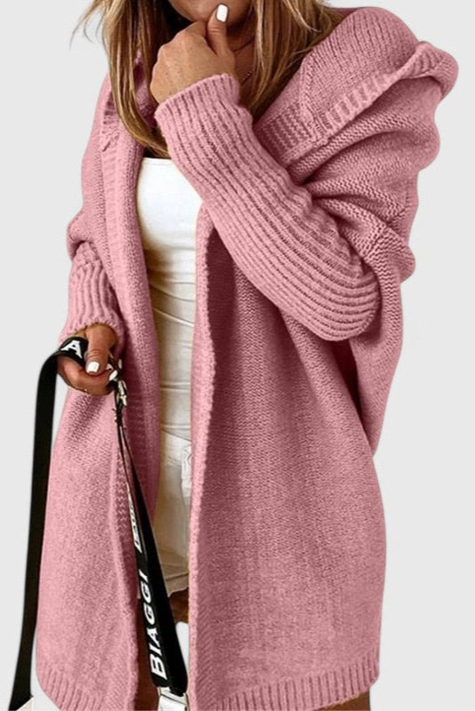 Cárdigan Oversized de Punto con Capucha Lovisa