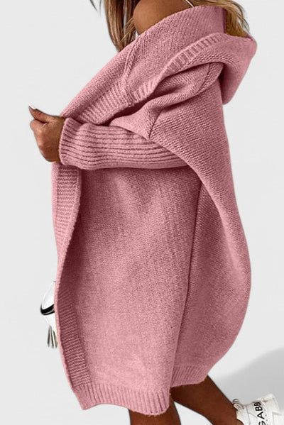Cárdigan Oversized de Punto con Capucha Lovisa
