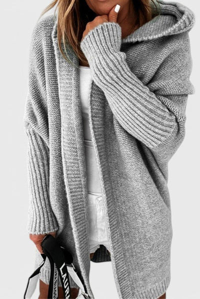 Cárdigan Oversized de Punto con Capucha Lovisa