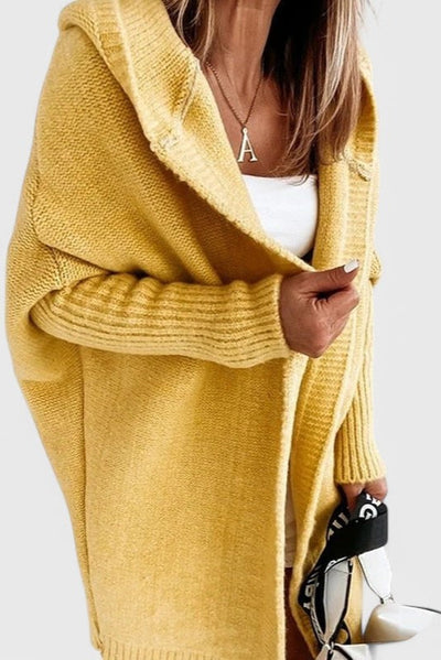 Cárdigan Oversized de Punto con Capucha Lovisa