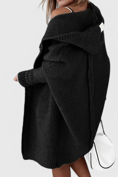 Cárdigan Oversized de Punto con Capucha Lovisa