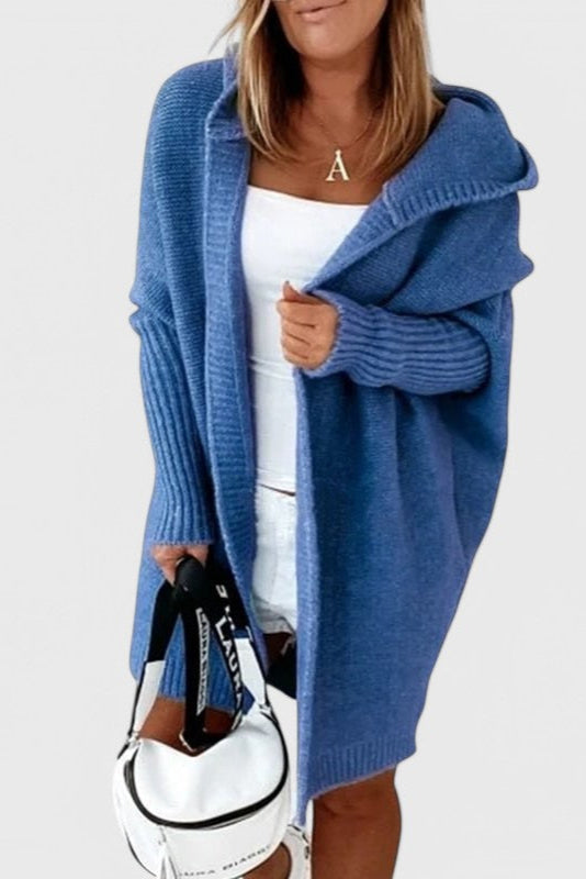 Cárdigan Oversized de Punto con Capucha Lovisa