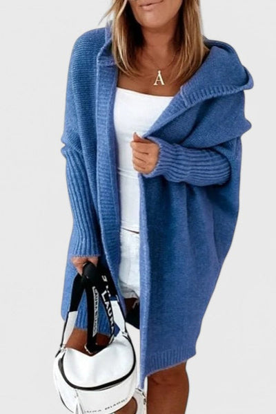 Cárdigan Oversized de Punto con Capucha Lovisa