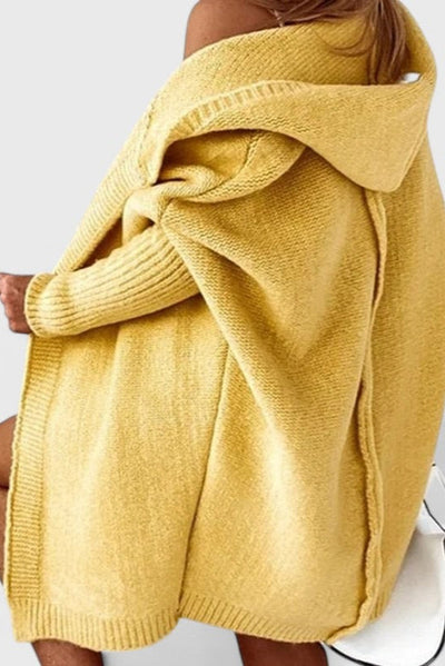 Cárdigan Oversized de Punto con Capucha Lovisa