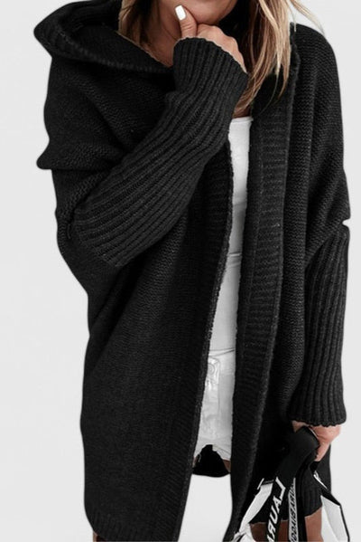 Cárdigan Oversized de Punto con Capucha Lovisa