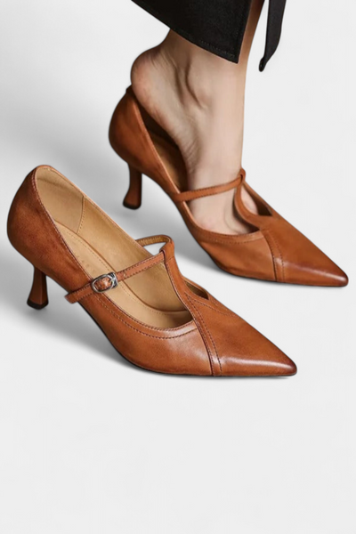Zulema Tacones T-Bar Elegantes con Diseño Liso