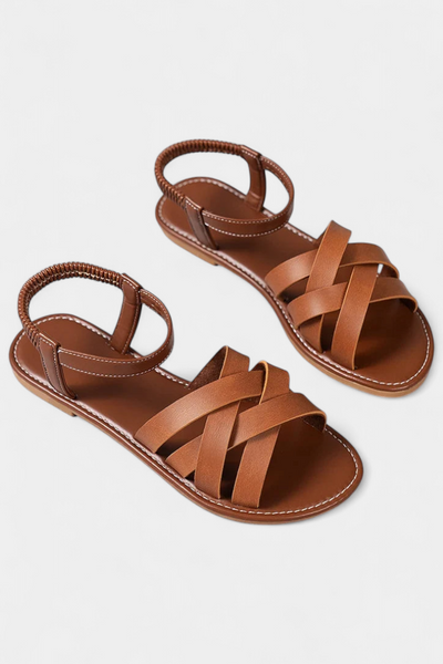 Sandalias Planas Romee con Tiras y Confort Duradero