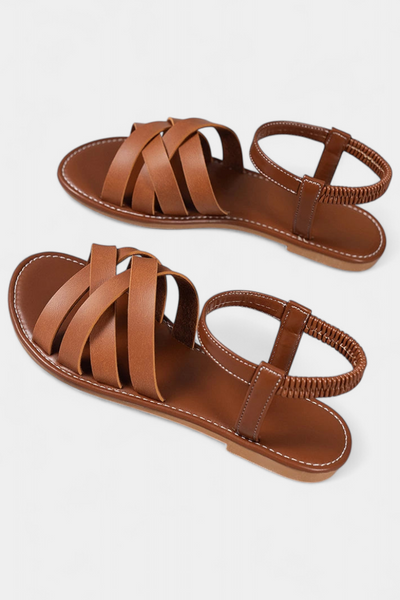 Sandalias Planas Romee con Tiras y Confort Duradero
