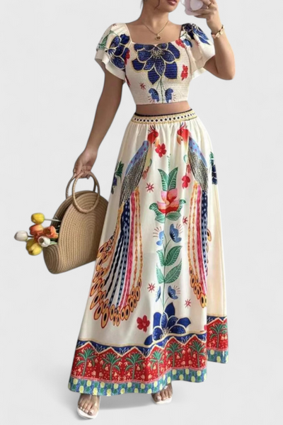 Itzel Conjunto Bohemio con Diseño Étnico