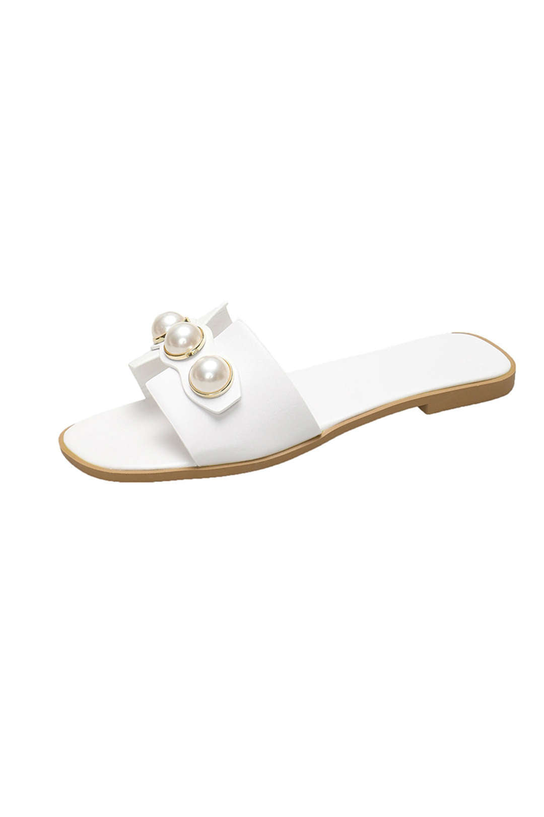 Zapatillas Planas Decoradas con Perlas
